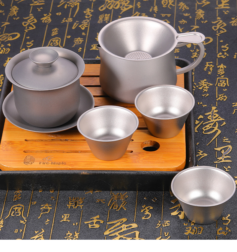 Pure Titanium Tea Set, Portabl - огляд і ціна Camping Cooking Table With Storage